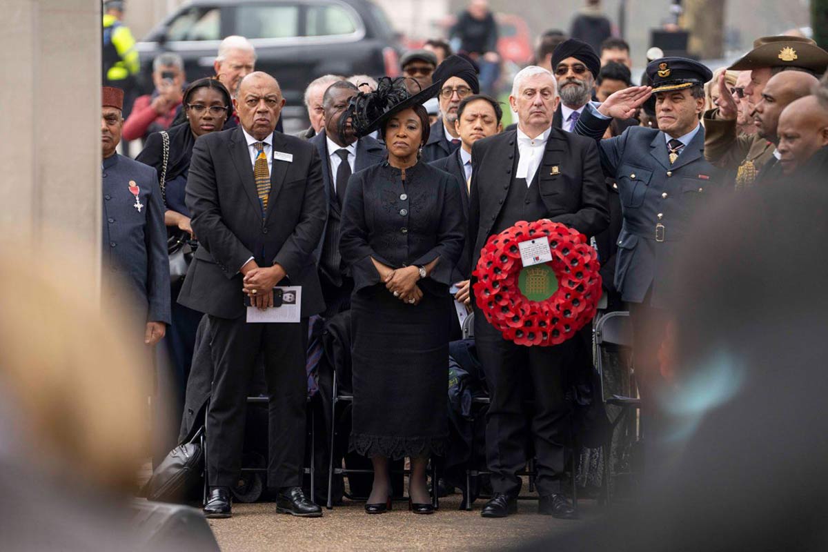 Hon Shirley Botchwey, at the Memorial Gates