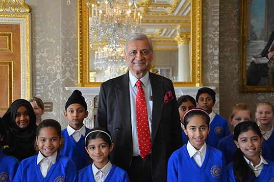 His Excellency Kamalesh Sharma Commonwealth Secretary–General with members of the Commonwealth Children’s Choir